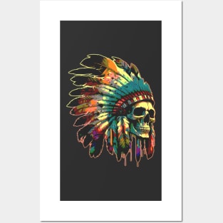 Rising from the Ashes - Feathered Dream Skull Posters and Art